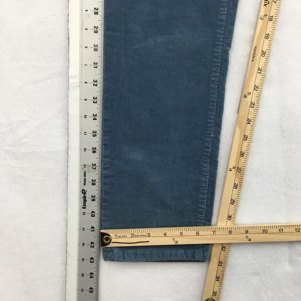 Todd Snyder Slim Fit Stretch Corduroy 5-Pocket Jeans Blue Teal Mens 32x34